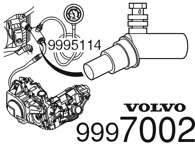 999 7002 Адаптер, автоматическая коробка передач 4T65E