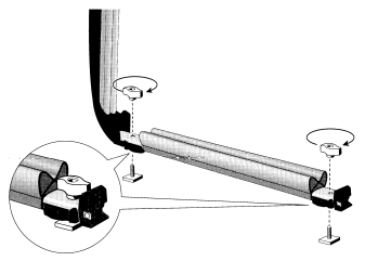 T-groove kit, ski holder (1999, 2000)