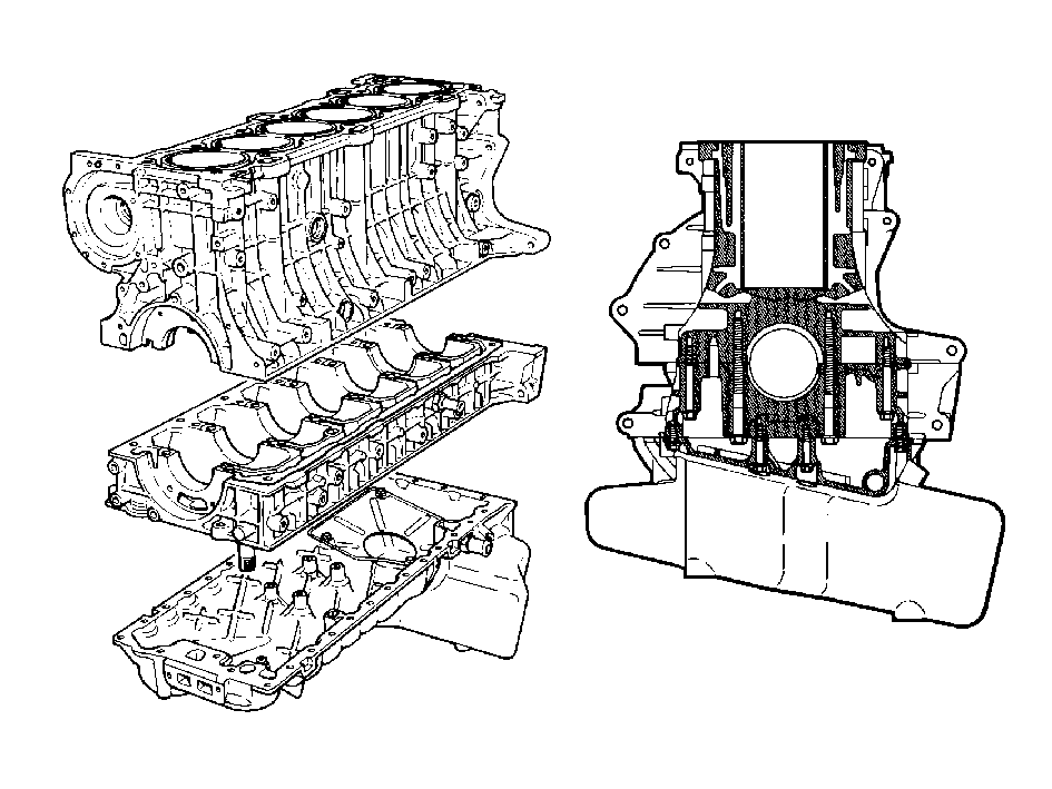 Блок цилиндров (B6304FS, B6304GS)