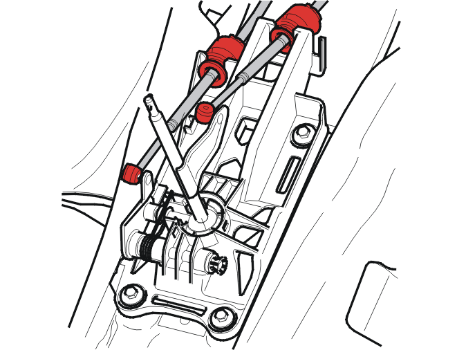 Узел переключателя передач (B4184S11, B4184S8, B4204S3)